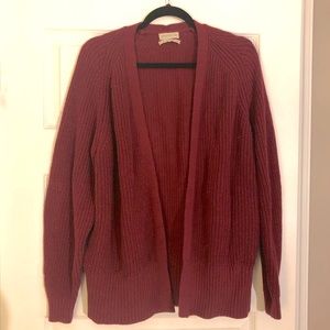 Burgundy Urban Outfitters cardigan